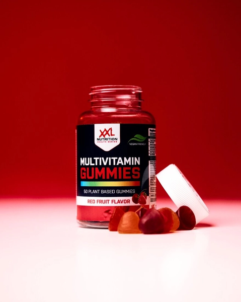 Delicious red fruit-flavored Multivitamin Gummies by XXL Nutrition, ideal for health-conscious individuals in Malta.