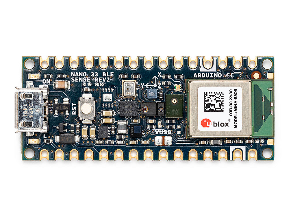 Arduino Nano 33 Ble Sense Rev2 — Arduino Official Store 7678