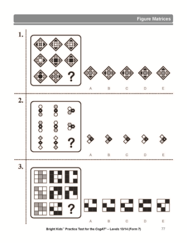 free cogat practice test 3rd grade