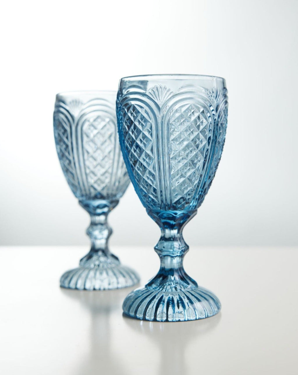 Melodia Crystal Water Goblet Collection — Luxe Event Decor