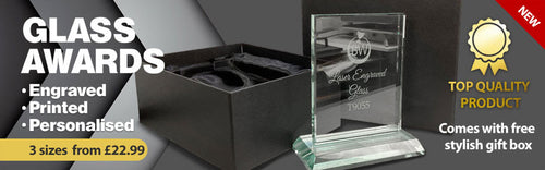 Personalised Glass Awards