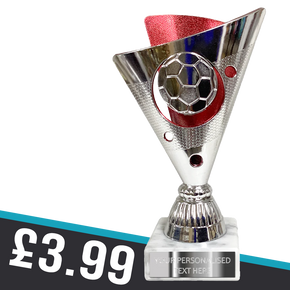 CP25011 Silver and Red Trophy