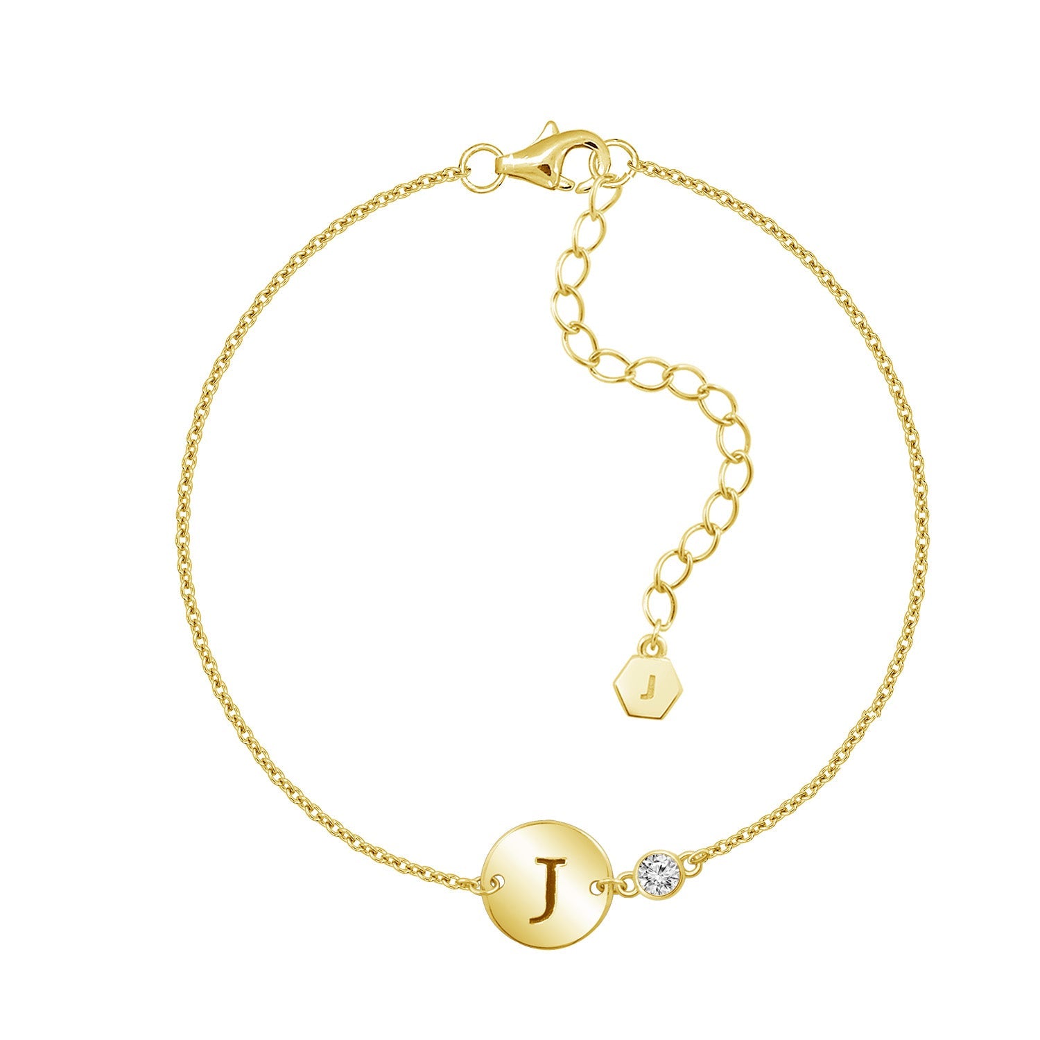 Anklet with sales letter j