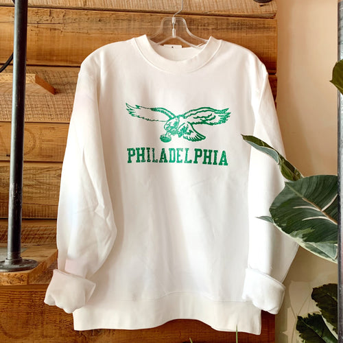 Philadelphia Distressed Eagles Legacy Hoodie Small / Kelly Green