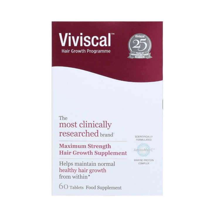 VIVISCAL MAXIMUM STRENGTH SUPPLEMENTS 60 TABLETS  Style Make