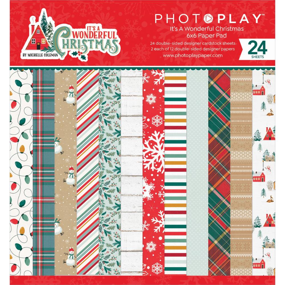 photo play christmas paper