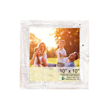 iDaStock.com: 10x10 Rustic White washed Picture Frame with Plexiglass Holder