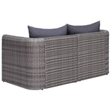iDaStock.com: vidaXL 2/3/4x Garden Corner Sofas Gray Poly Rattan Outdoor Sofa Lounge Seat