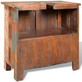 iDaStock.com: vidaXL Cabinet Set Bathroom Mirror Storage Home Solid Mango/Reclaimed Wood