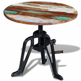 iDaStock.com: vidaXL Side Table Height Adjustable Coffee End Solid Reclaimed/Mango Wood