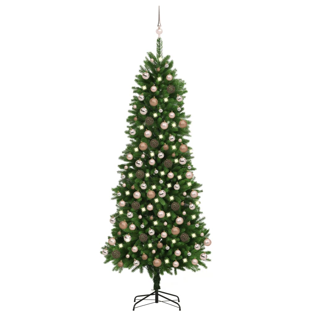 Artificial Christmas Tree with LEDs&Ball Set Xmas Multi Colors/Sizes