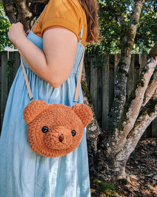 Fuzzy Bear Belt Bag: Crochet pattern