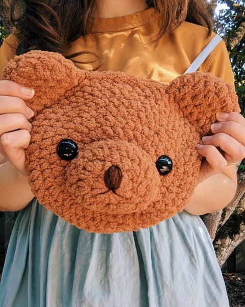 Crochet Pattern: Plushie Bear Crossbody Bag – HELLOhappy