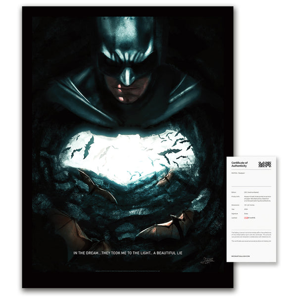 Batman vs Superman Art Print. Sarah Atwa and Moor-Art Gallery.