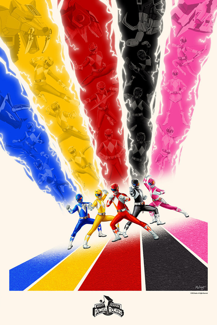 Mark Levy - Power Rangers - Limited Edition Poster - 16