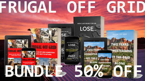 frugal off grid eBook bundle discount homesteading for beginners books