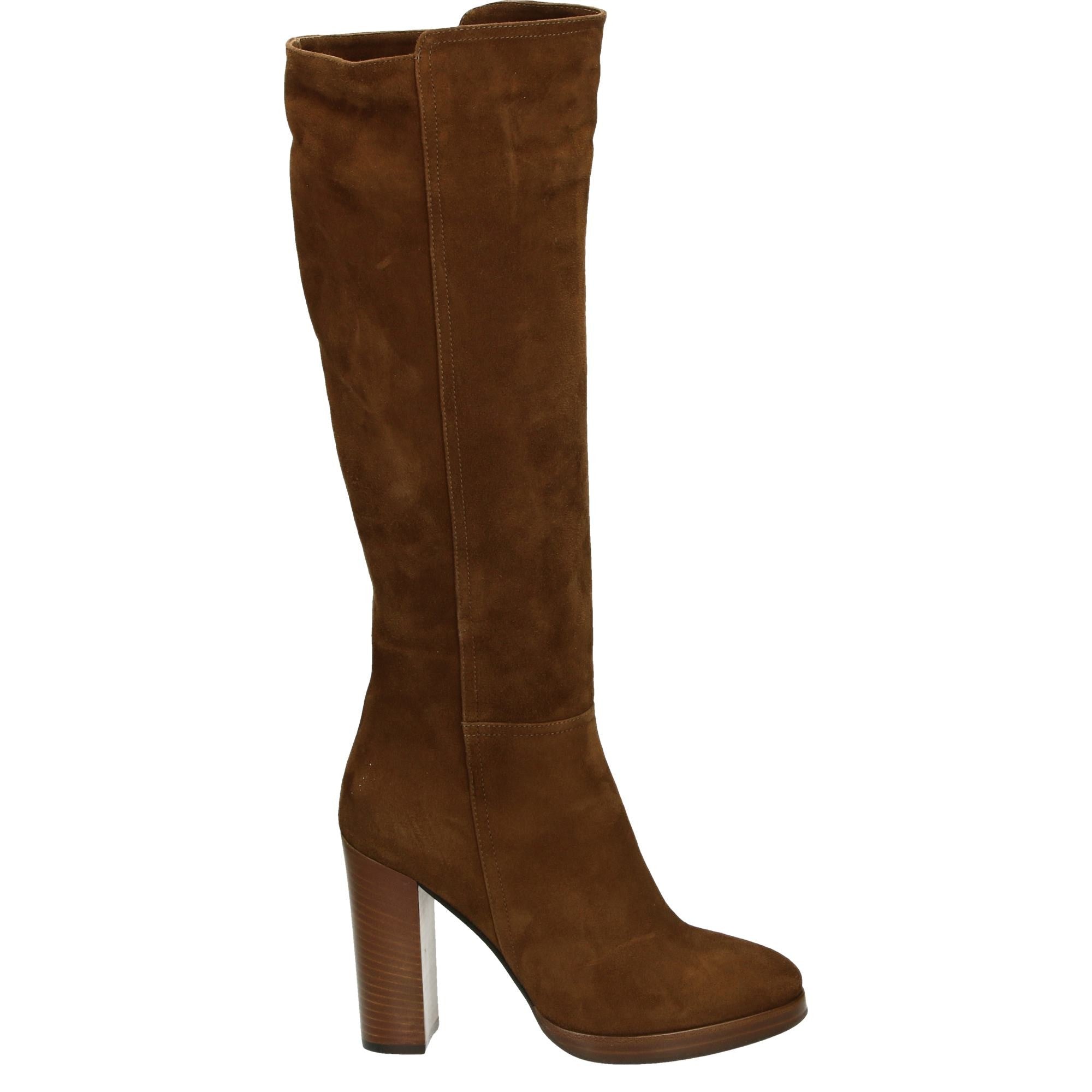 long tan suede boots