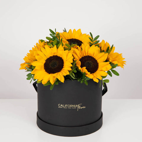 3. Aranjamant cu floarea soarelui in cutie
