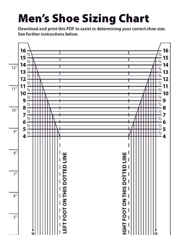 foot length size chart