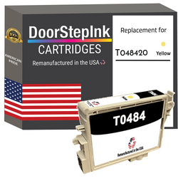 DoorStepInk Remanufactured in the USA Ink Cartridge for Epson T048 Yellow