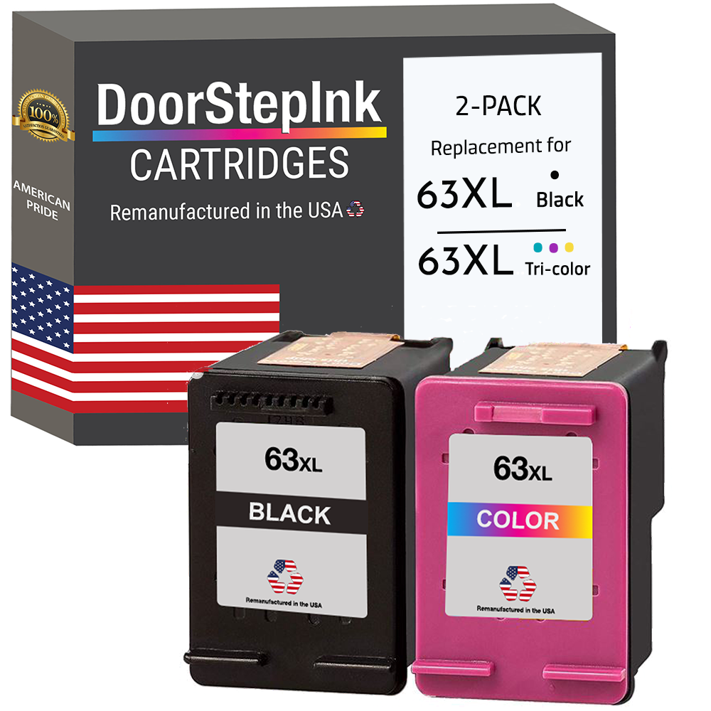 Hp 63xl Combo Pack Remanufactured In The Usa Ink Cartridges Doorstepink 7588