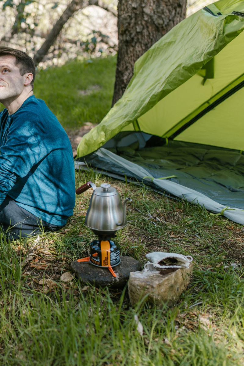 Juego de ollas de acero inoxidable para acampar al aire libre