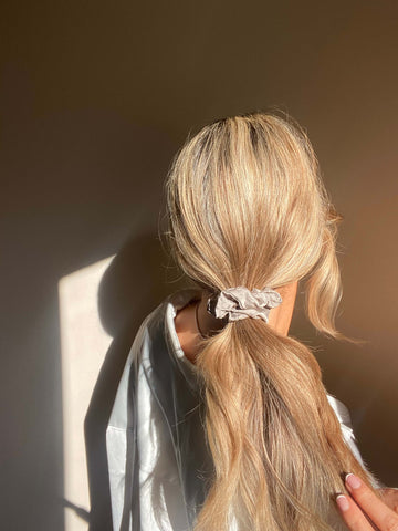 Silk scrunchies for hair