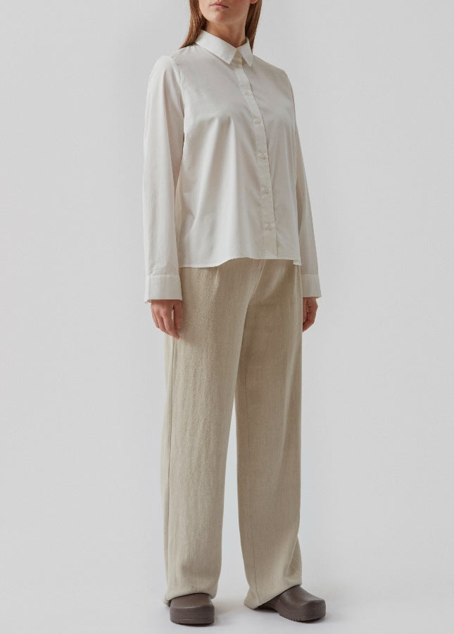 vrouwelijk Zeemeeuw Onverenigbaar Witte blouse Percy - Modstrom – Boetiek Aniek