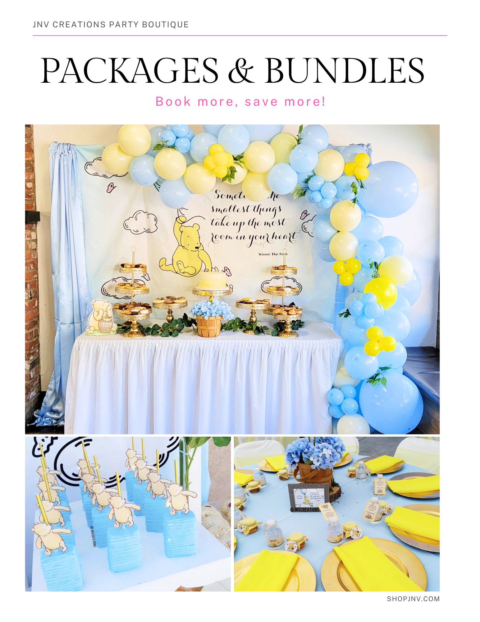 Party decoration packages and bundles rentals | San Diego