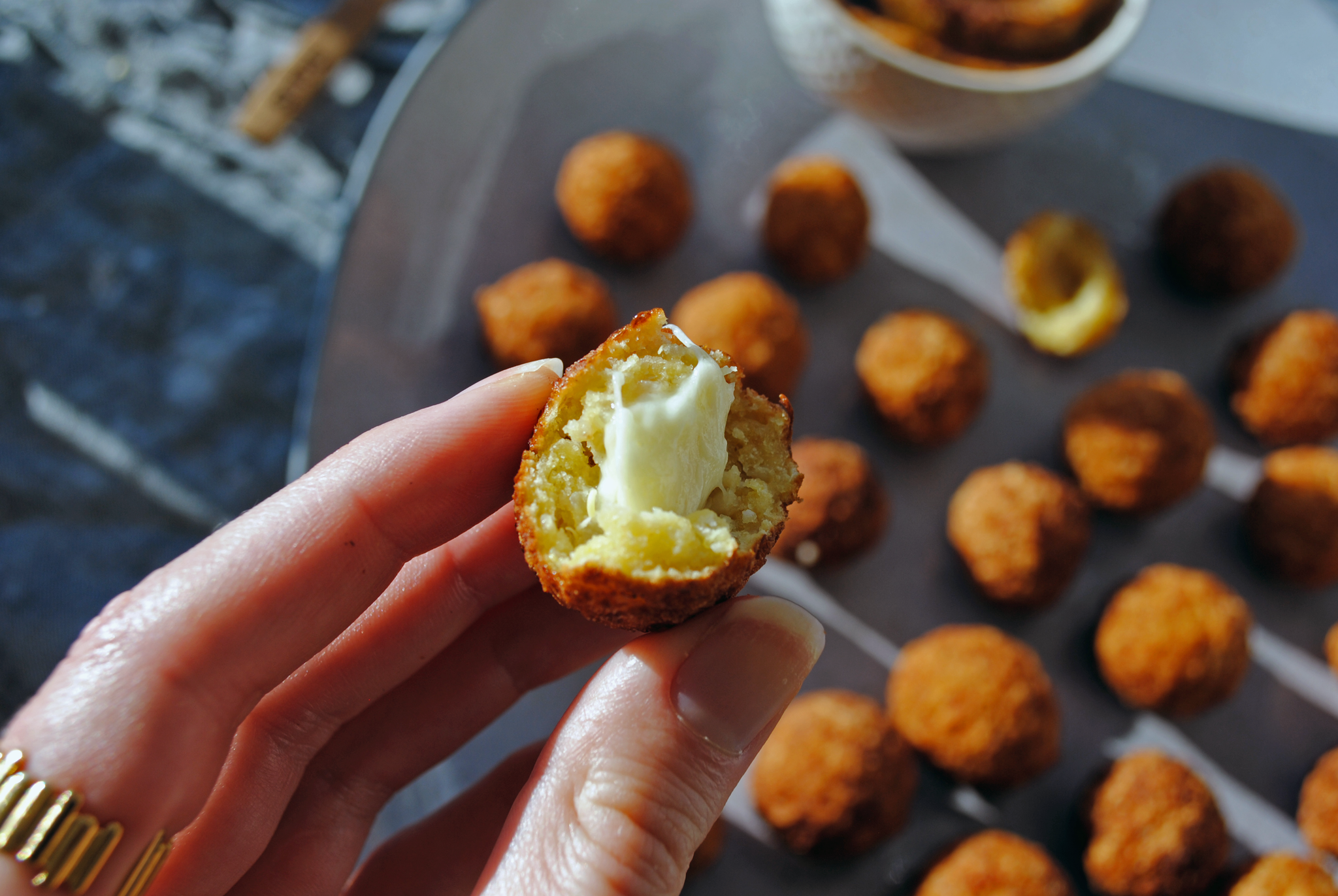 SIMPLi Quinoa Arancini Bites with Chia Eggplant Dip