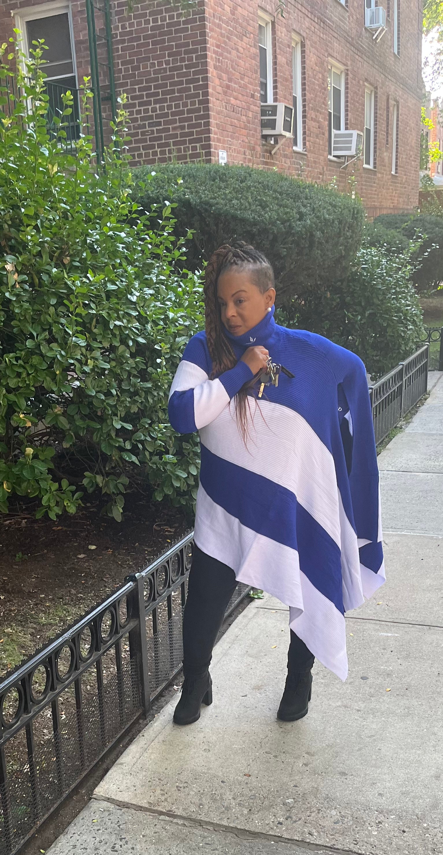 Asymmetrical Dove Sweater