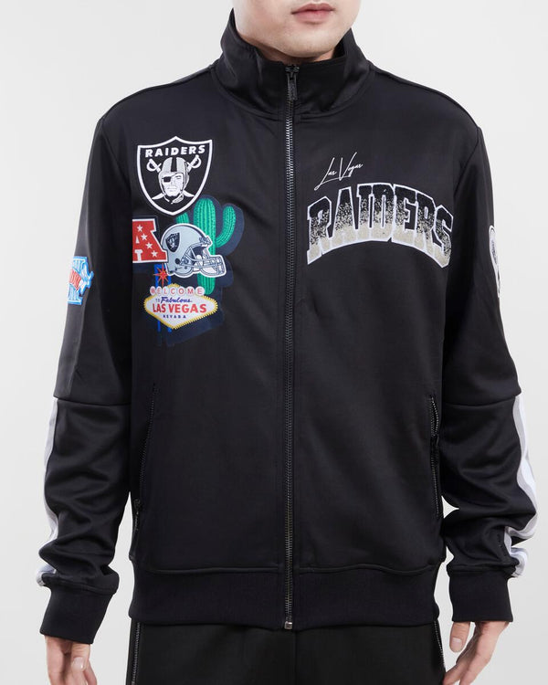 Pro Standard Las Vegas Raiders Home Town Dk FZ Hoodie (Black) XL