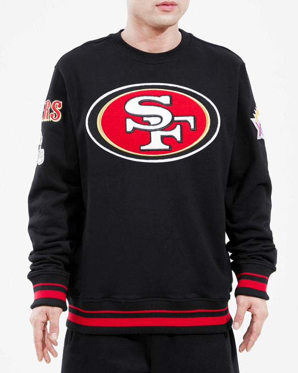 SAN FRANCISCO 49ERS CLASSIC FLC CROPPED PO HOODIE (BLACK) – Pro Standard