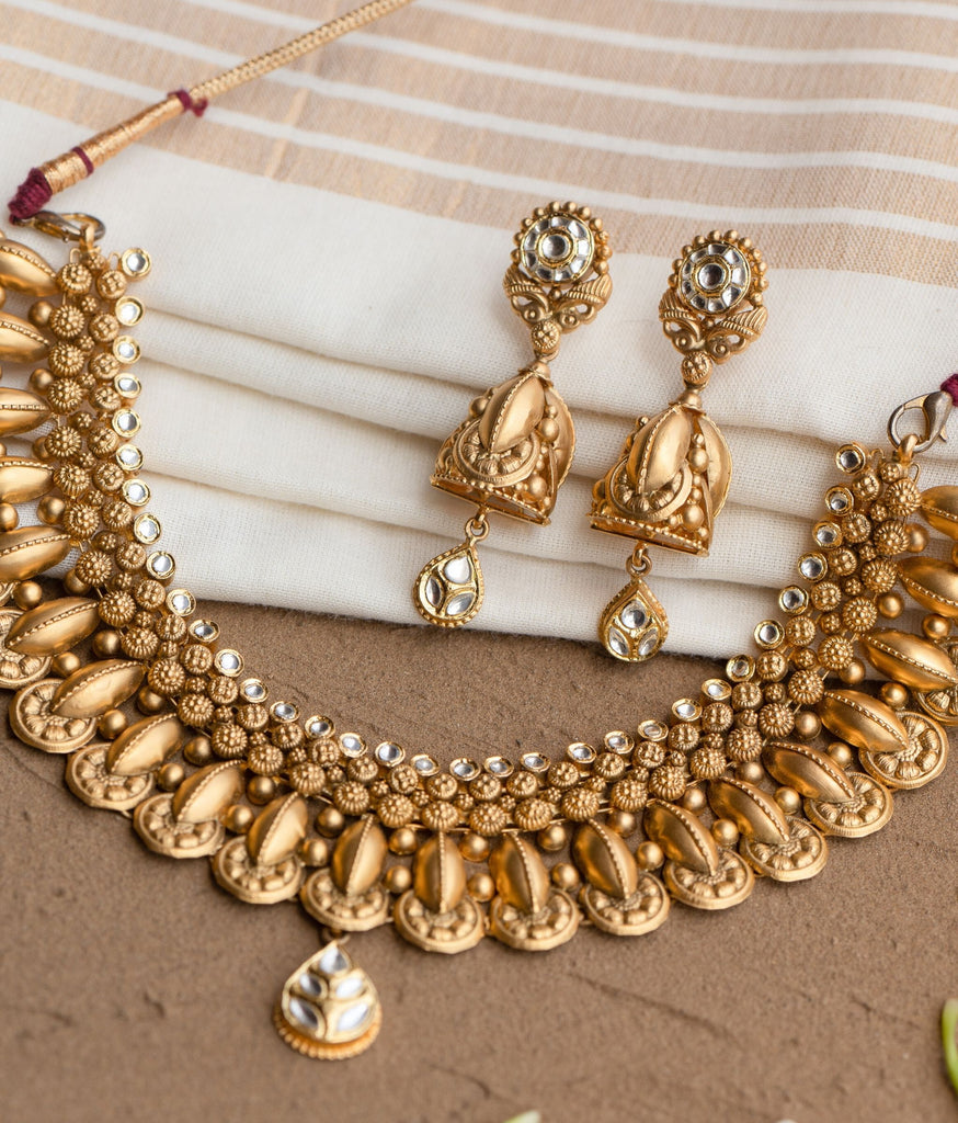 Veena Antique Gold Set | R Narayan Jewellers