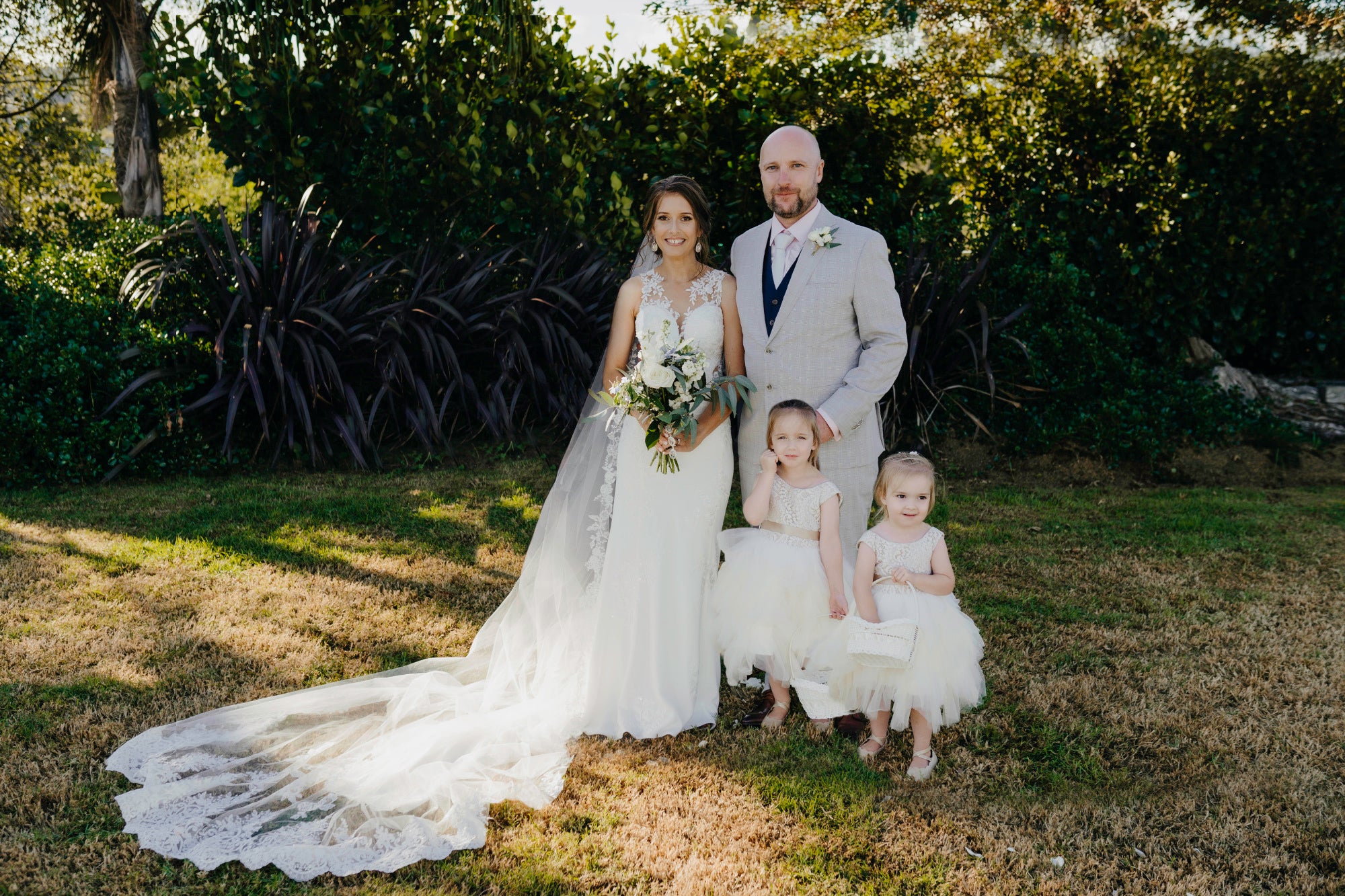 Sarah and Mike flower girls | The Boathouse Riverhead | The Paper Gazelle