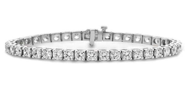 6 ct. tw. White Gold Four-Prong Diamond Tennis Bracelet