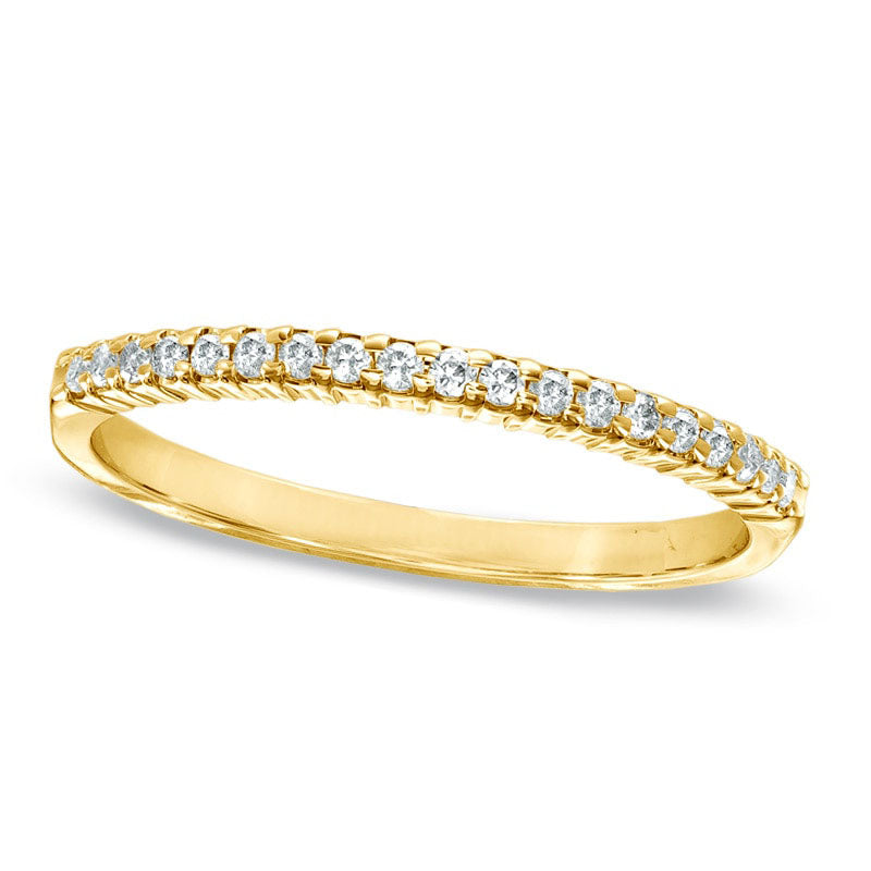 0.17 CT. T.W. Natural Diamond Band in Solid 10K Yellow Gold