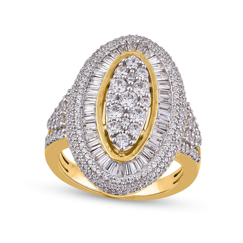 2.0 CT. T.W. Composite Marquise-Shaped Natural Diamond Ring in S