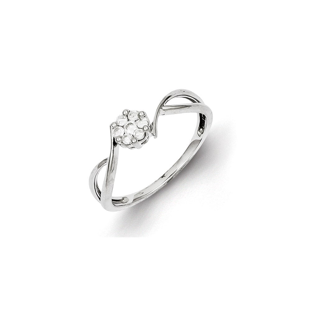 Sterling Silver Diamond Ring