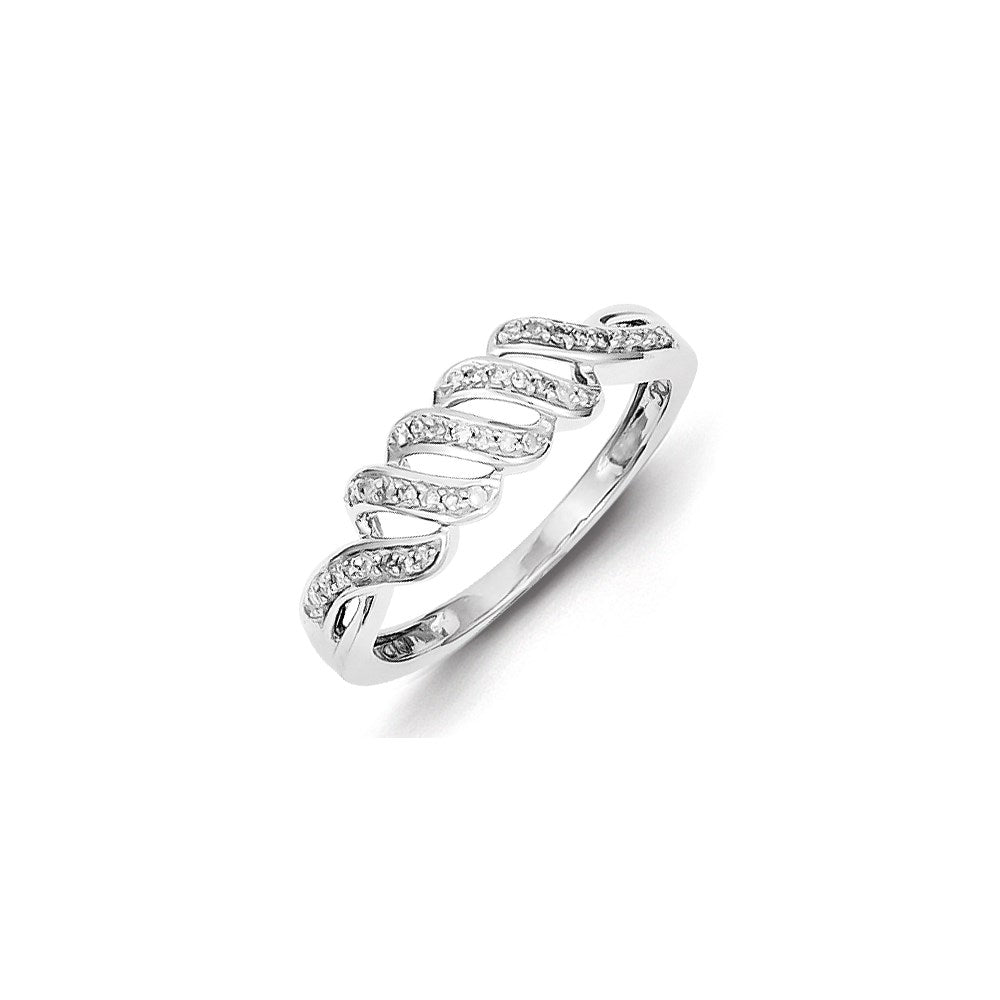 Sterling Silver Diamond Ring