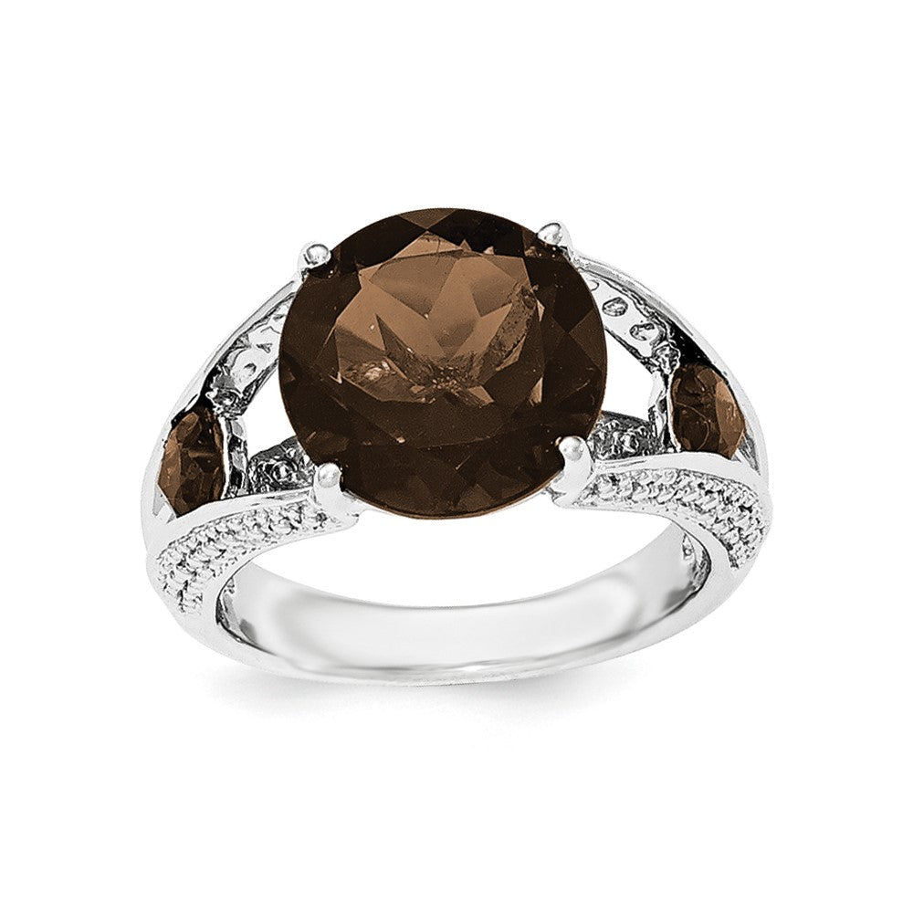 Sterling Silver Smoky Quartz Ring