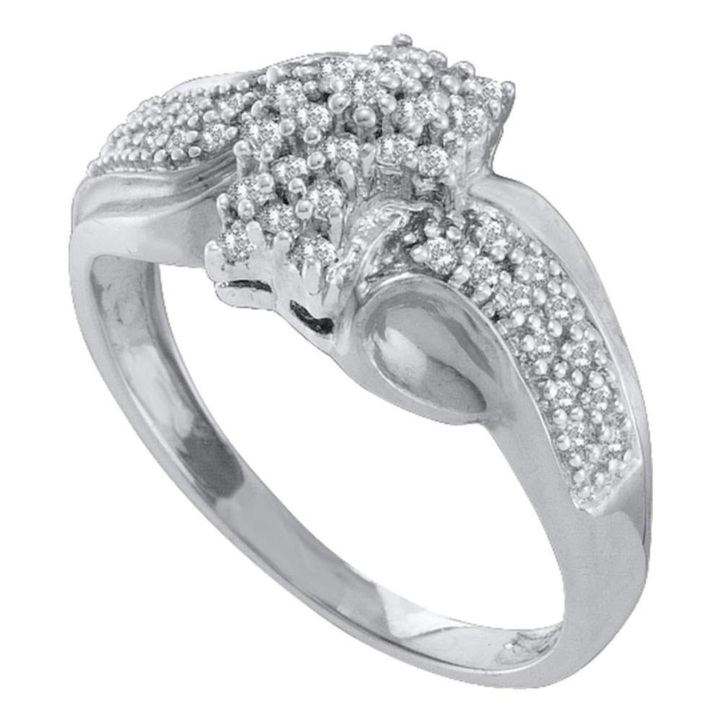 1/4CTW-Diamond CLUSTER RING