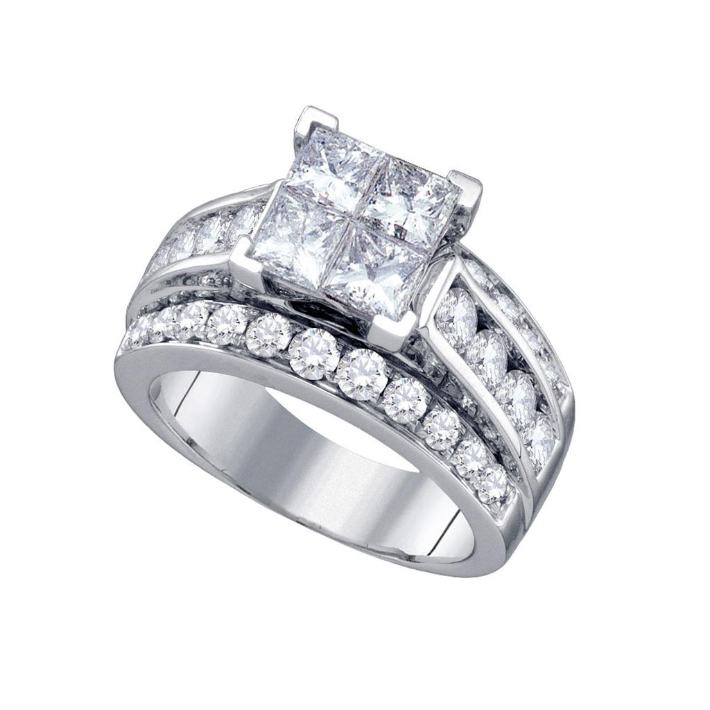 3  1/2CT-Diamond INVISIBLE RING