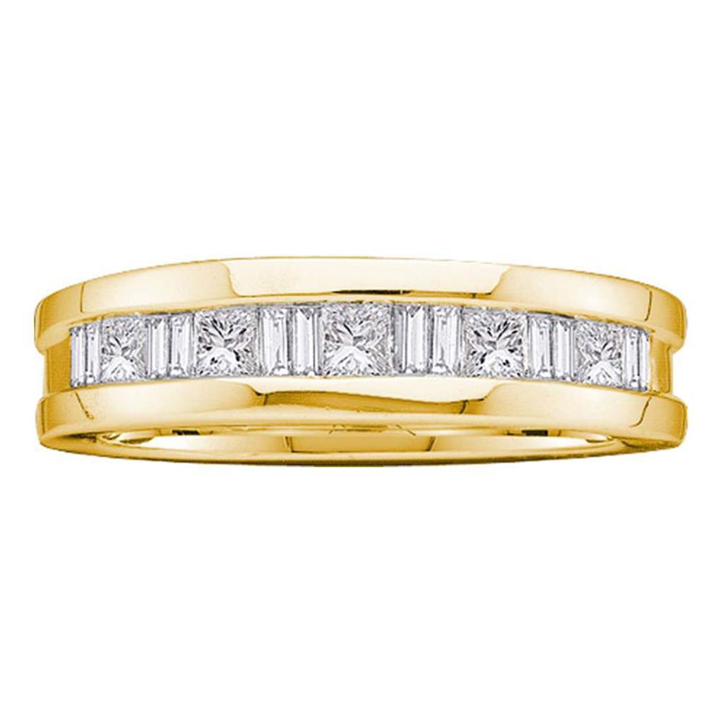 3/4CT-Diamond INVISIBLE MENS BAND