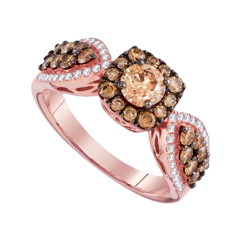 1 3/8CTW-Diamond BROWN  RING