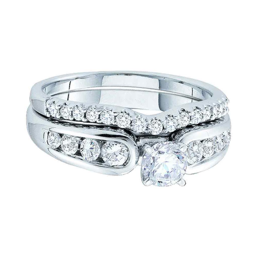 1 CT-Diamond 3/8CT-CRD BRIDAL SET