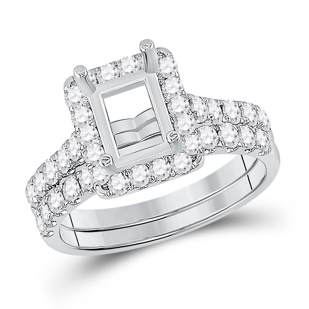 1 1/4CTW-Diamond SM 1CT-CEM BRIDAL SET