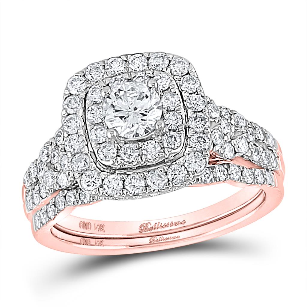 1 1/2CT-Diamond 3/8CT-CRD BELLISSIMO BRIDAL SET