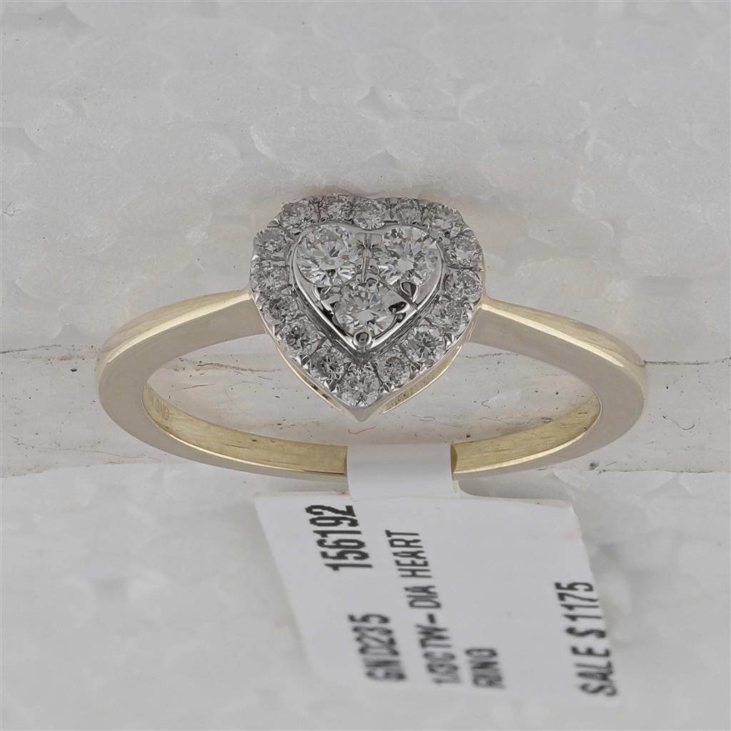 1/3CTW-Diamond HEART RING