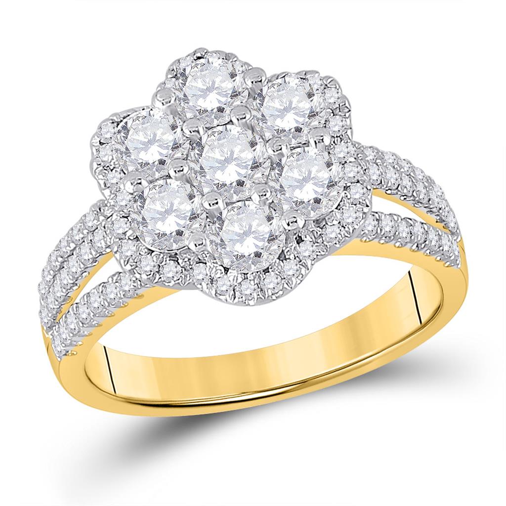 1 3/4CTW-Diamond 1/4CT-CRD BRIDAL RING